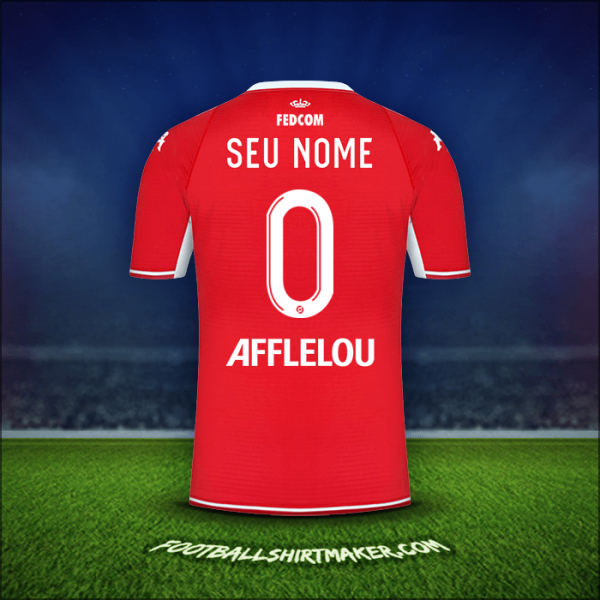 Camisa As Monaco 2021/2022 -  seu nome - 0