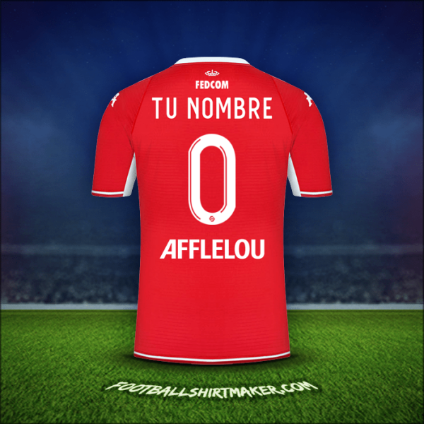 Camiseta As Monaco 2021/2022 -  tu nombre - 0