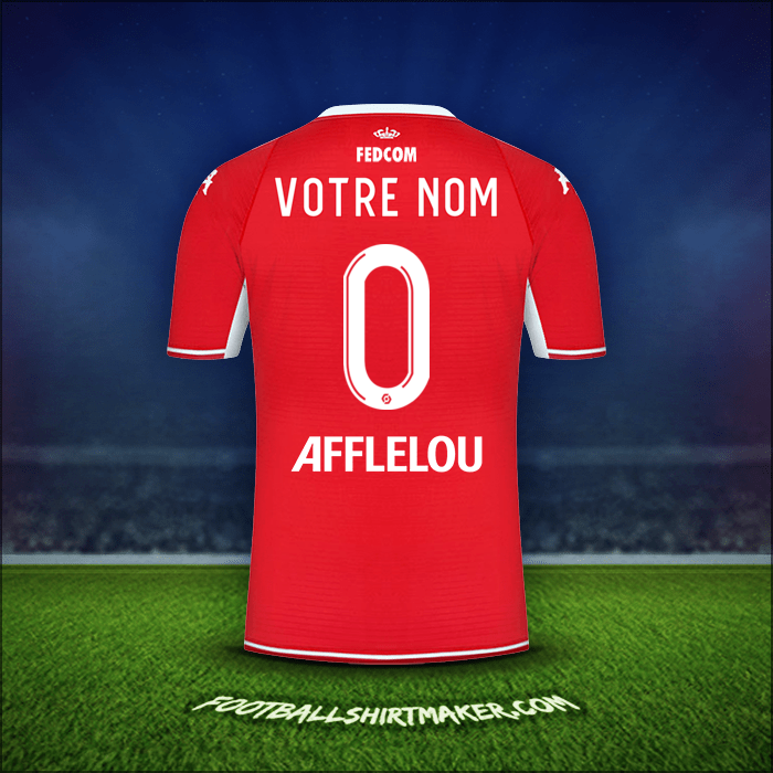 Maillot As Monaco 2021/2022 -  votre nom - 0