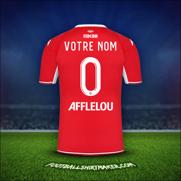 Maillot As Monaco 2021/2022 -  votre nom - 0