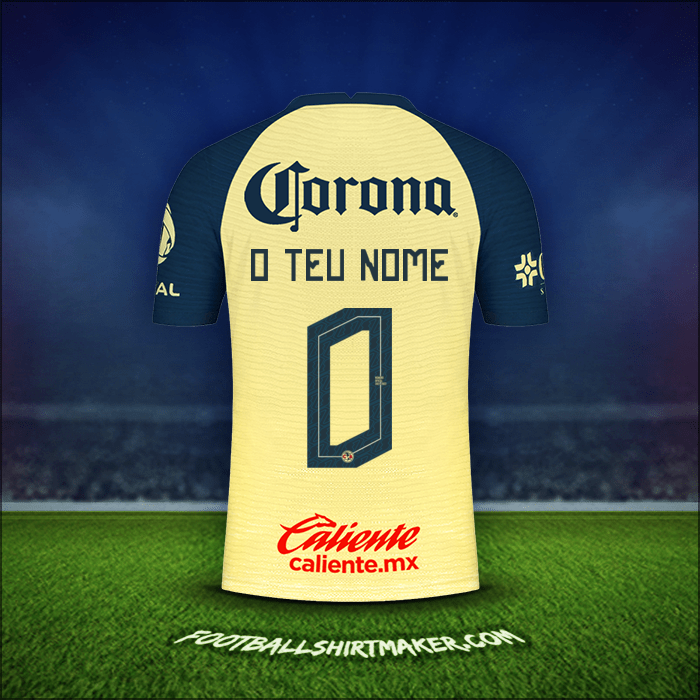 Camisola Club America 2021/2022 -  o teu nome - 0