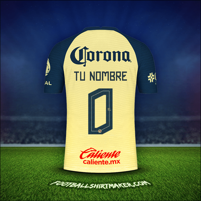 Camiseta Club America 2021/2022 -  tu nombre - 0