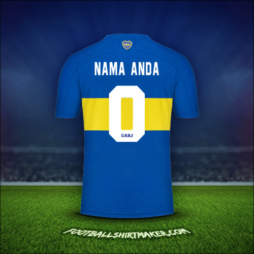 Jersey Boca Juniors 2021/2022 -  nama anda - 0