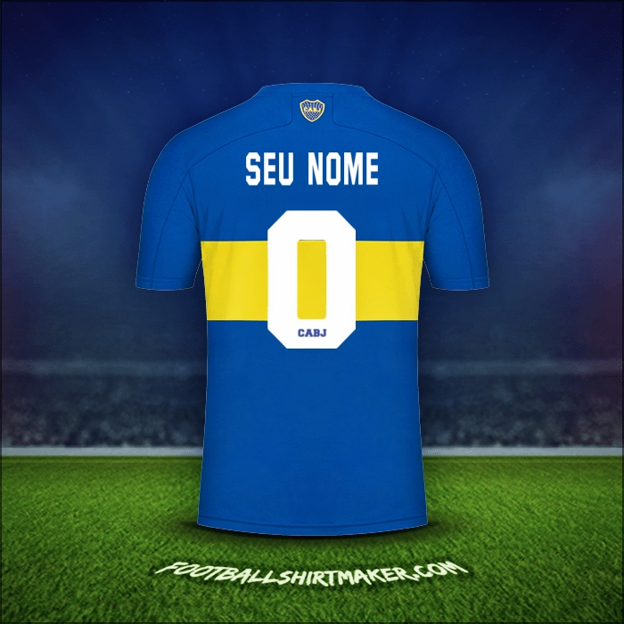 Camisa Boca Juniors 2021/2022 -  seu nome - 0