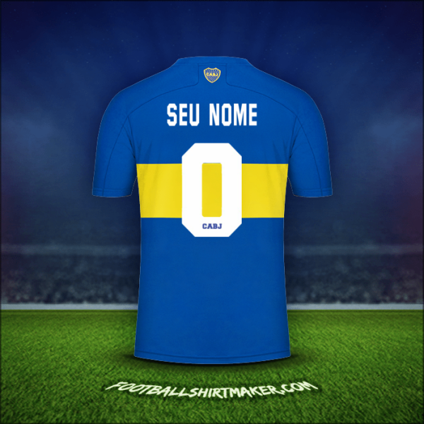 Camisa Boca Juniors 2021/2022 -  seu nome - 0