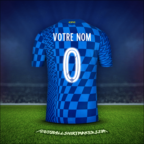 Maillot Chelsea Cup 2021/2022 -  votre nom - 0