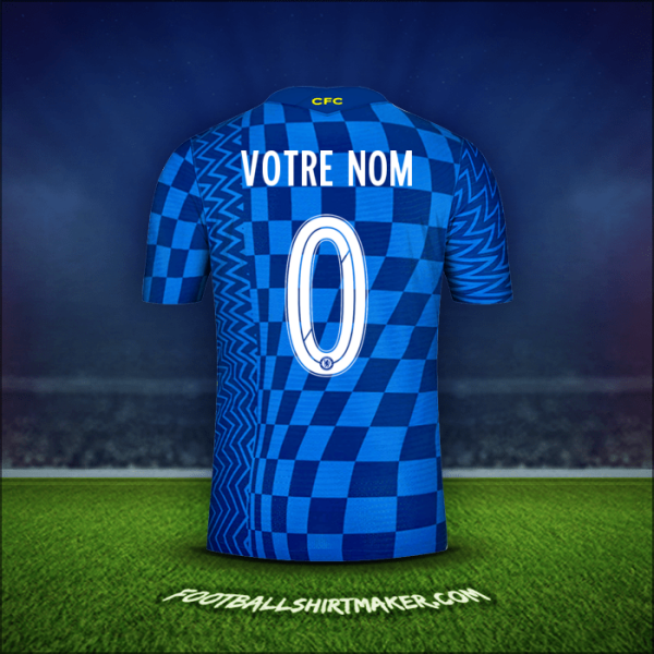 Maillot Chelsea Cup 2021/2022 -  votre nom - 0