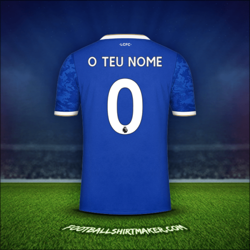 Camisola Leicester City FC 2021/2022 -  o teu nome - 0