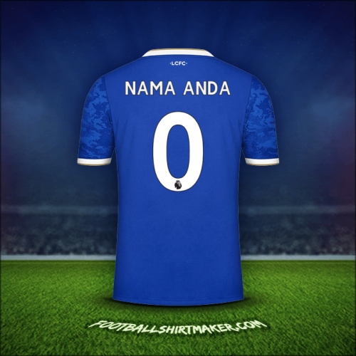 Jersey Leicester City FC 2021/2022 -  nama anda - 0