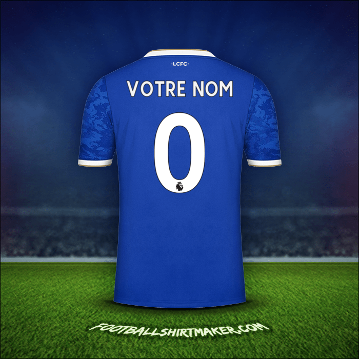 Maillot Leicester City FC 2021/2022 -  votre nom - 0