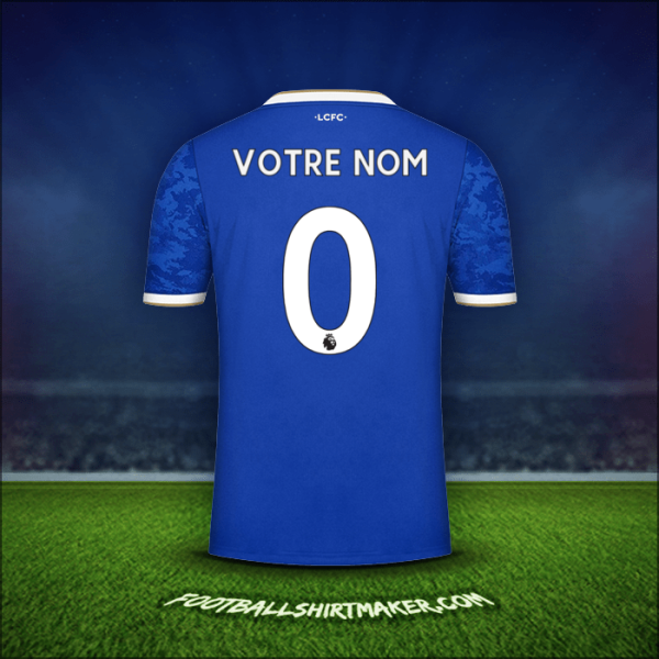 Maillot Leicester City FC 2021/2022 -  votre nom - 0