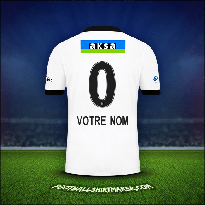 Maillot Besiktas JK 2021/2022 -  votre nom - 0