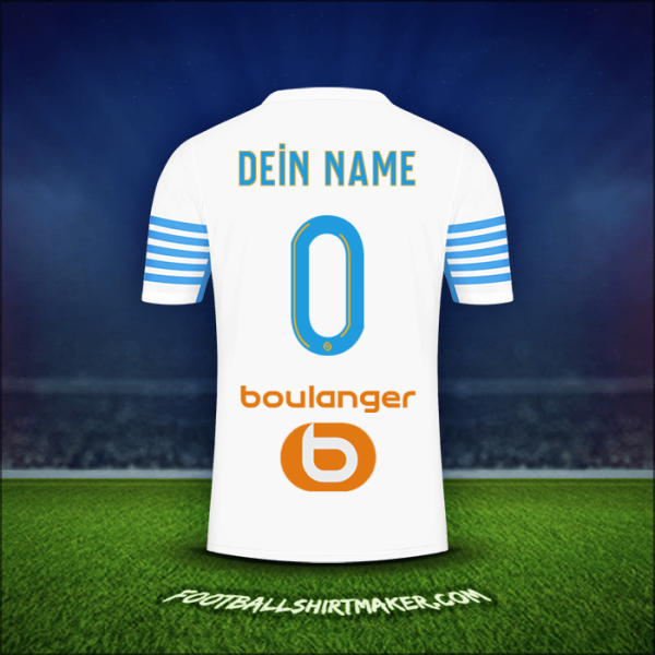 Trikot Olympique de Marseille 2021/2022 -  dein name - 0