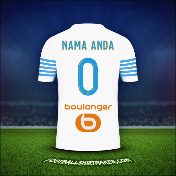 Jersey Olympique de Marseille 2021/2022 -  nama anda - 0