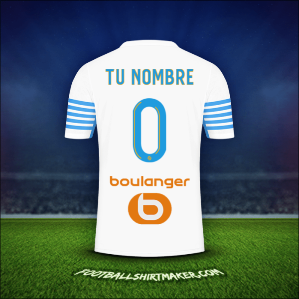Jersey Olympique de Marseille 2021/2022 -  tu nombre - 0