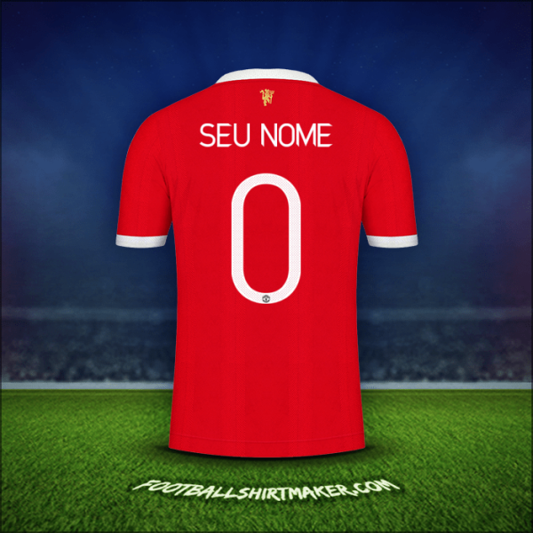 Camisa Manchester United Cup 2021/2022 -  seu nome - 0