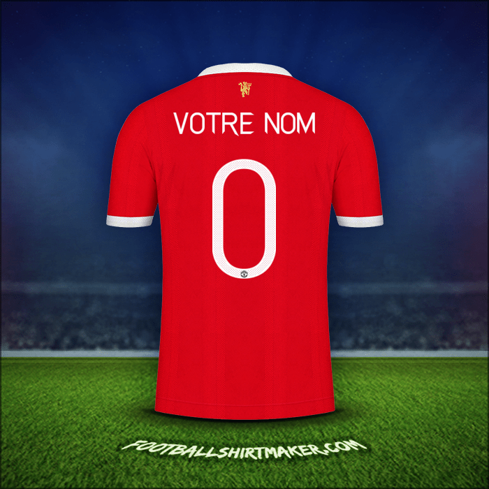 Maillot Manchester United Cup 2021/2022 -  votre nom - 0
