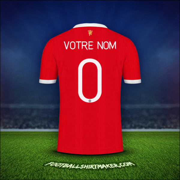 Maillot Manchester United Cup 2021/2022 -  votre nom - 0