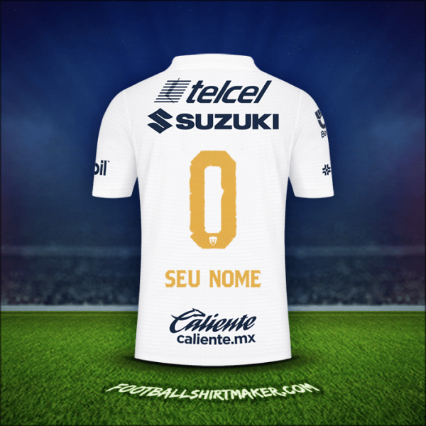 Camisa Pumas UNAM 2021/2022 -  seu nome - 0