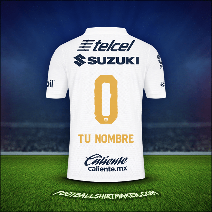 Camiseta Pumas UNAM 2021/2022 -  tu nombre - 0