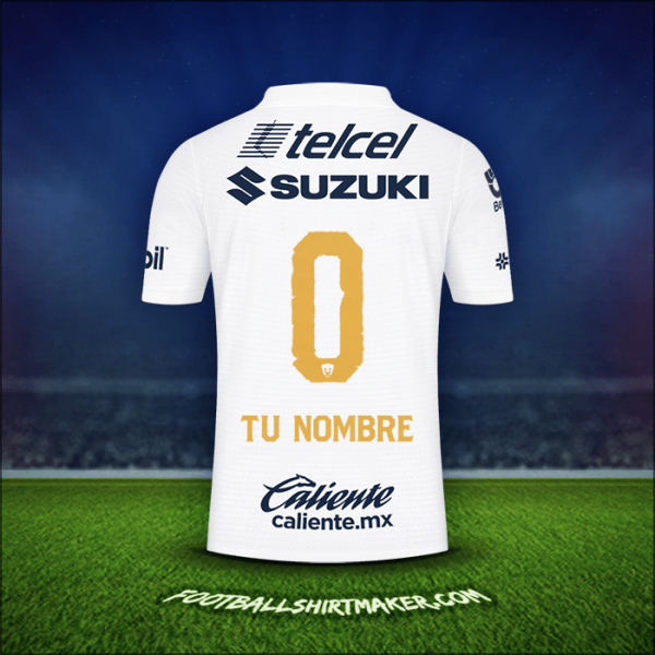 Camiseta Pumas UNAM 2021/2022 -  tu nombre - 0