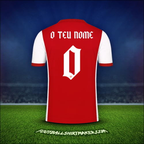 Camisola Arsenal Cup 2021/2022 -  o teu nome - 0