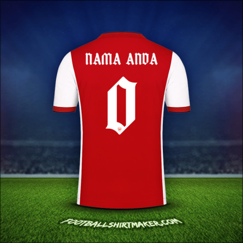 Jersey Arsenal Cup 2021/2022 -  nama anda - 0