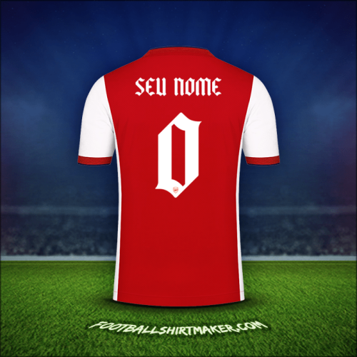 Camisa Arsenal Cup 2021/2022 -  seu nome - 0