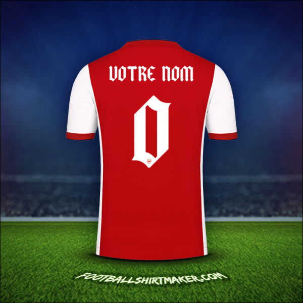 Maillot Arsenal Cup 2021/2022 -  votre nom - 0