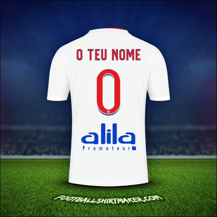 Camisola Olympique Lyon 2021/2022 -  o teu nome - 0