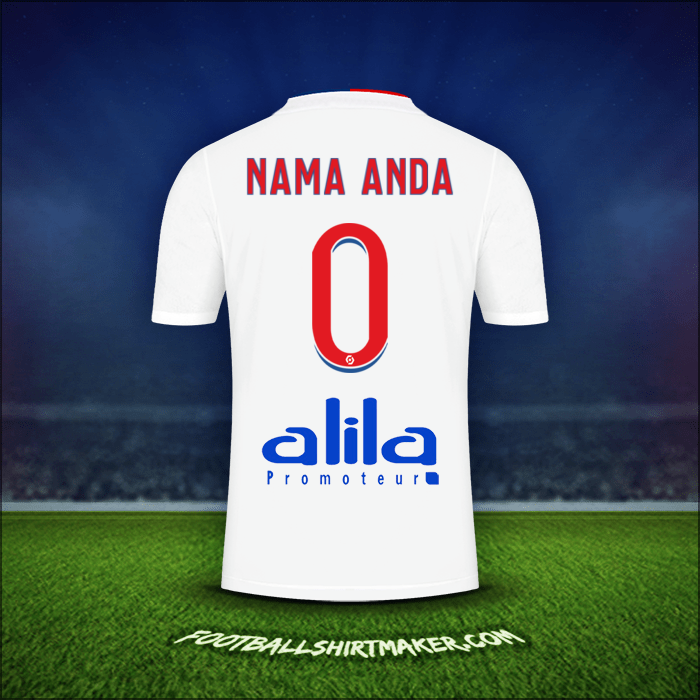 Jersey Olympique Lyon 2021/2022 -  nama anda - 0