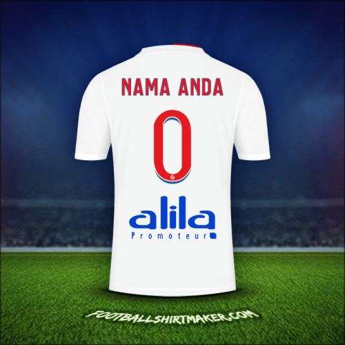 Jersey Olympique Lyon 2021/2022 -  nama anda - 0