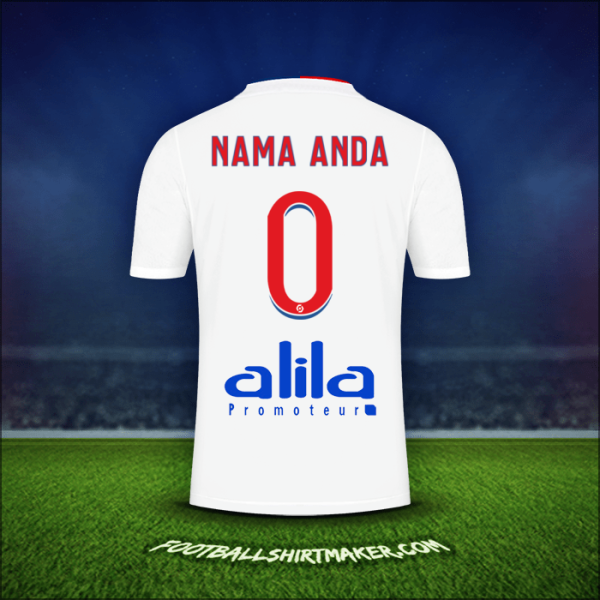 Jersey Olympique Lyon 2021/2022 -  nama anda - 0