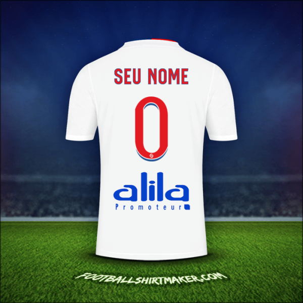 Camisa Olympique Lyon 2021/2022 -  seu nome - 0