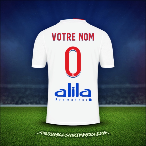 Maillot Olympique Lyon 2021/2022 -  votre nom - 0