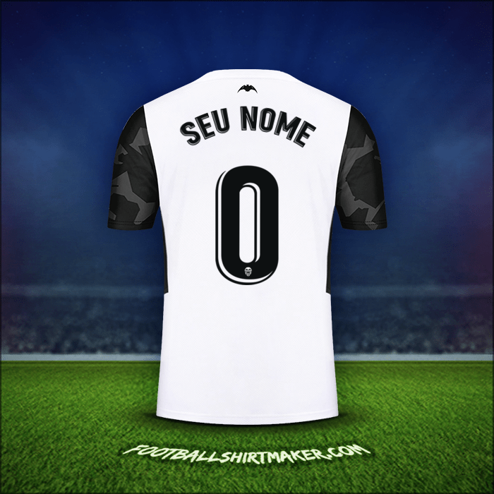 Camisa Valencia CF 2021/2022 -  seu nome - 0