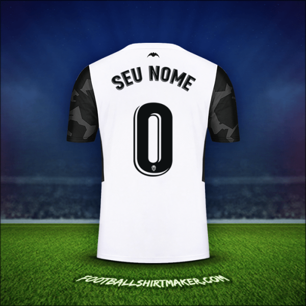 Camisa Valencia CF 2021/2022 -  seu nome - 0