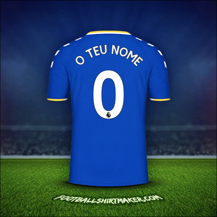 Camisola Everton FC 2021/2022 -  o teu nome - 0