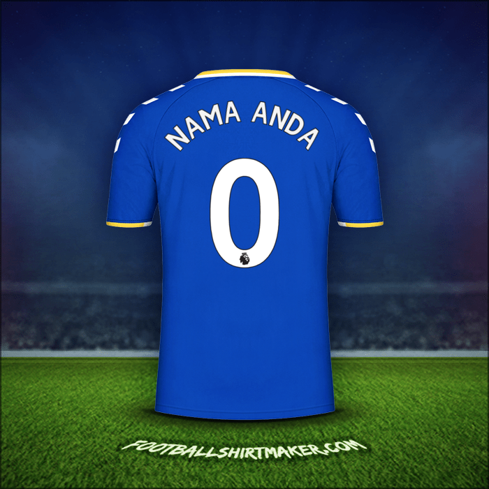 Jersey Everton FC 2021/2022 -  nama anda - 0