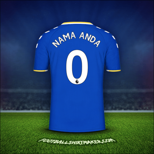 Jersey Everton FC 2021/2022 -  nama anda - 0