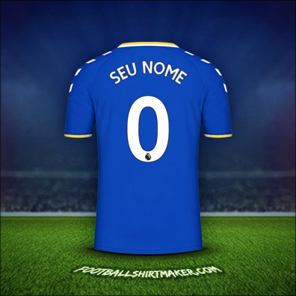 Camisa Everton FC 2021/2022 -  seu nome - 0