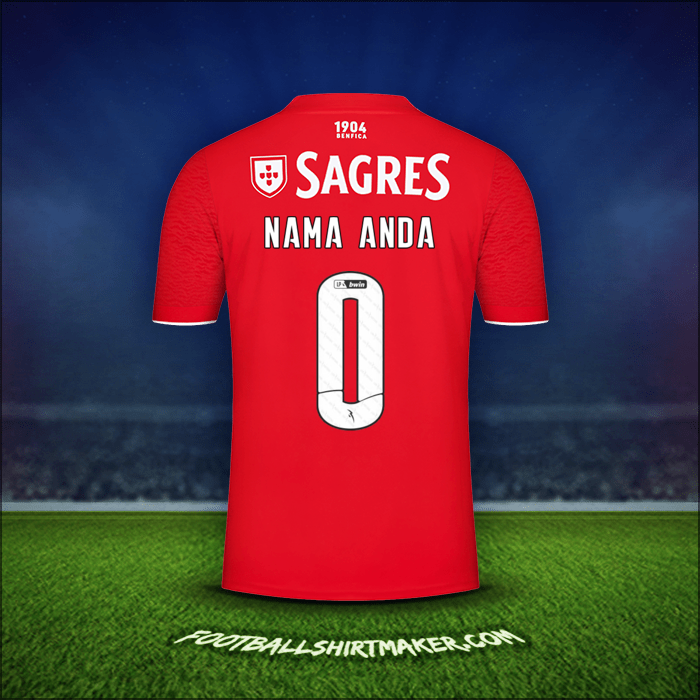 Jersey SL Benfica 2021/2022 -  nama anda - 0