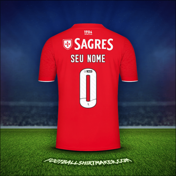 Camisa SL Benfica 2021/2022 -  seu nome - 0
