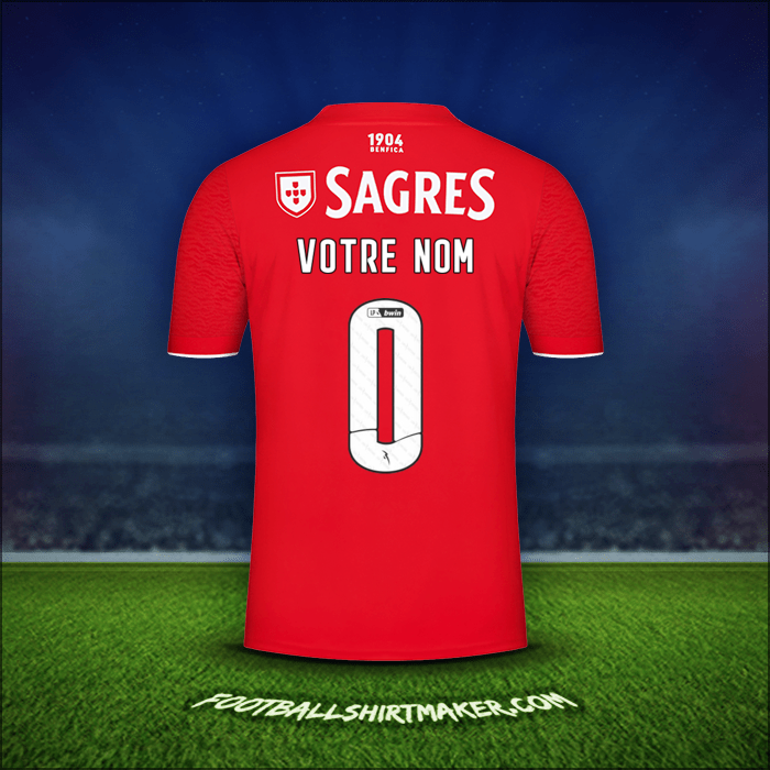 Maillot SL Benfica 2021/2022 -  votre nom - 0