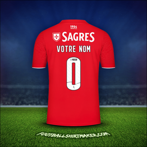 Maillot SL Benfica 2021/2022 -  votre nom - 0