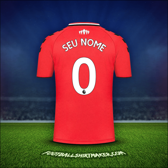Camisa Southampton FC 2021/2022 -  seu nome - 0