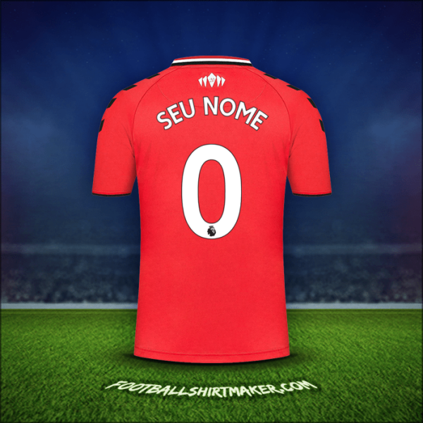 Camisa Southampton FC 2021/2022 -  seu nome - 0