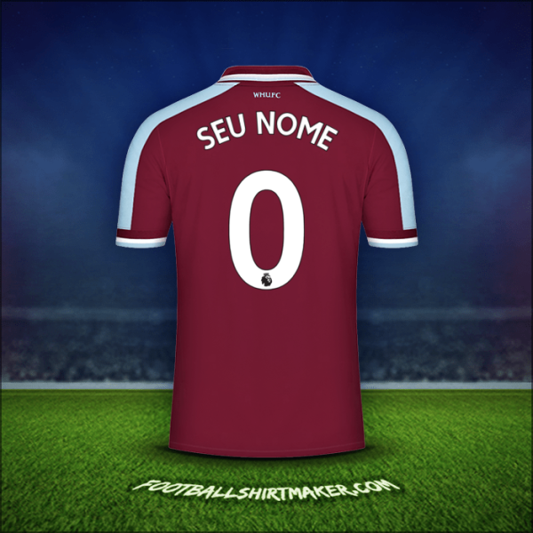 Camisa West Ham United FC 2021/2022 -  seu nome - 0