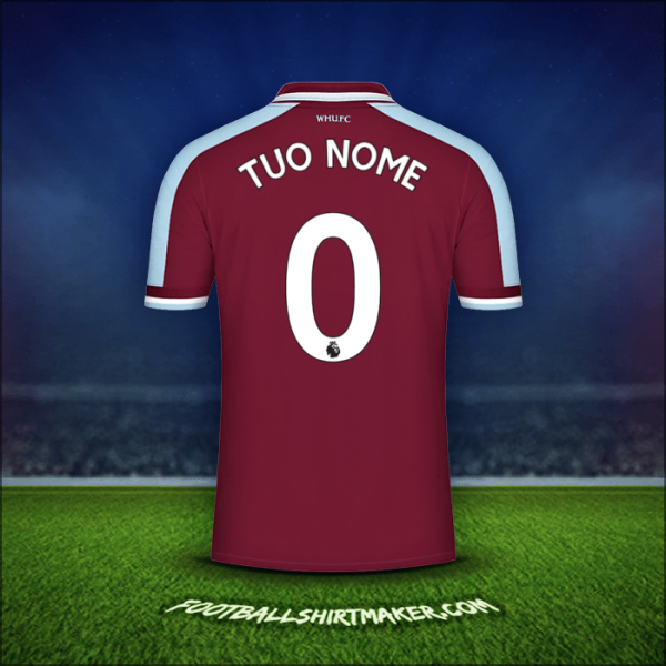 Maglia West Ham United FC 2021/2022 -  tuo nome - 0