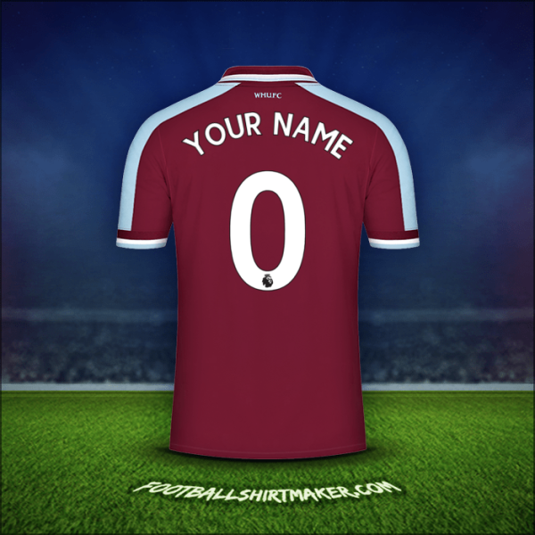 Shirt West Ham United FC 2021/2022 -  your name - 0